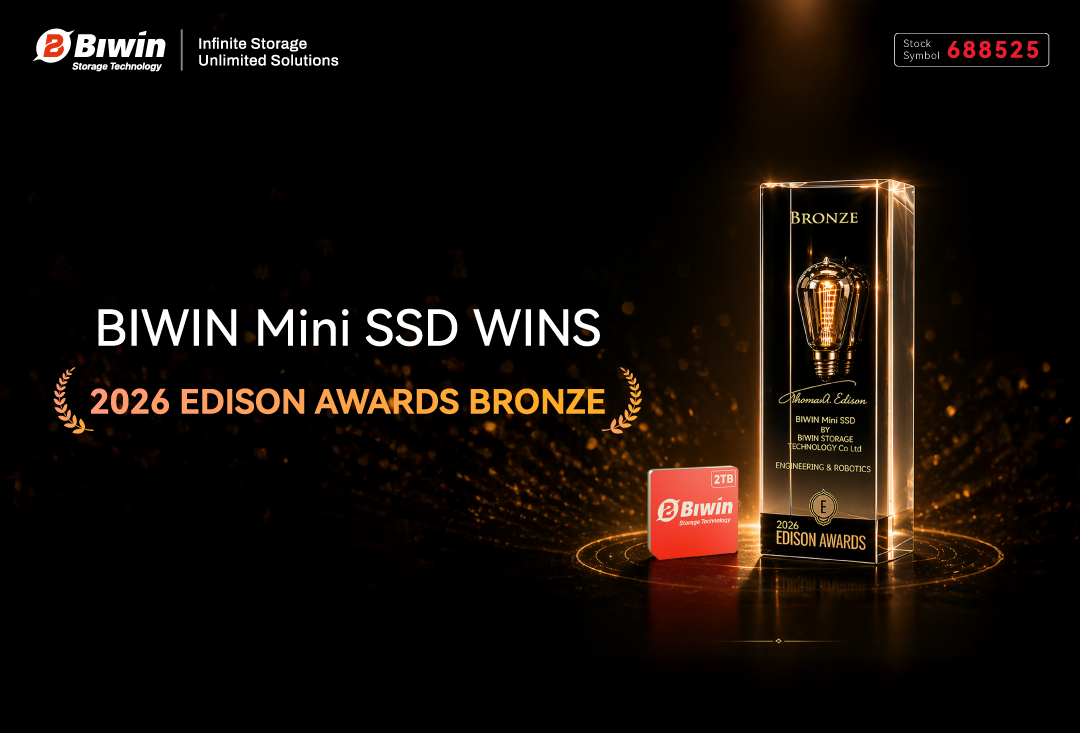 BIWIN Mini SSD Secured Bronze Edison Awards 2026, Marking Another Global Milestone
